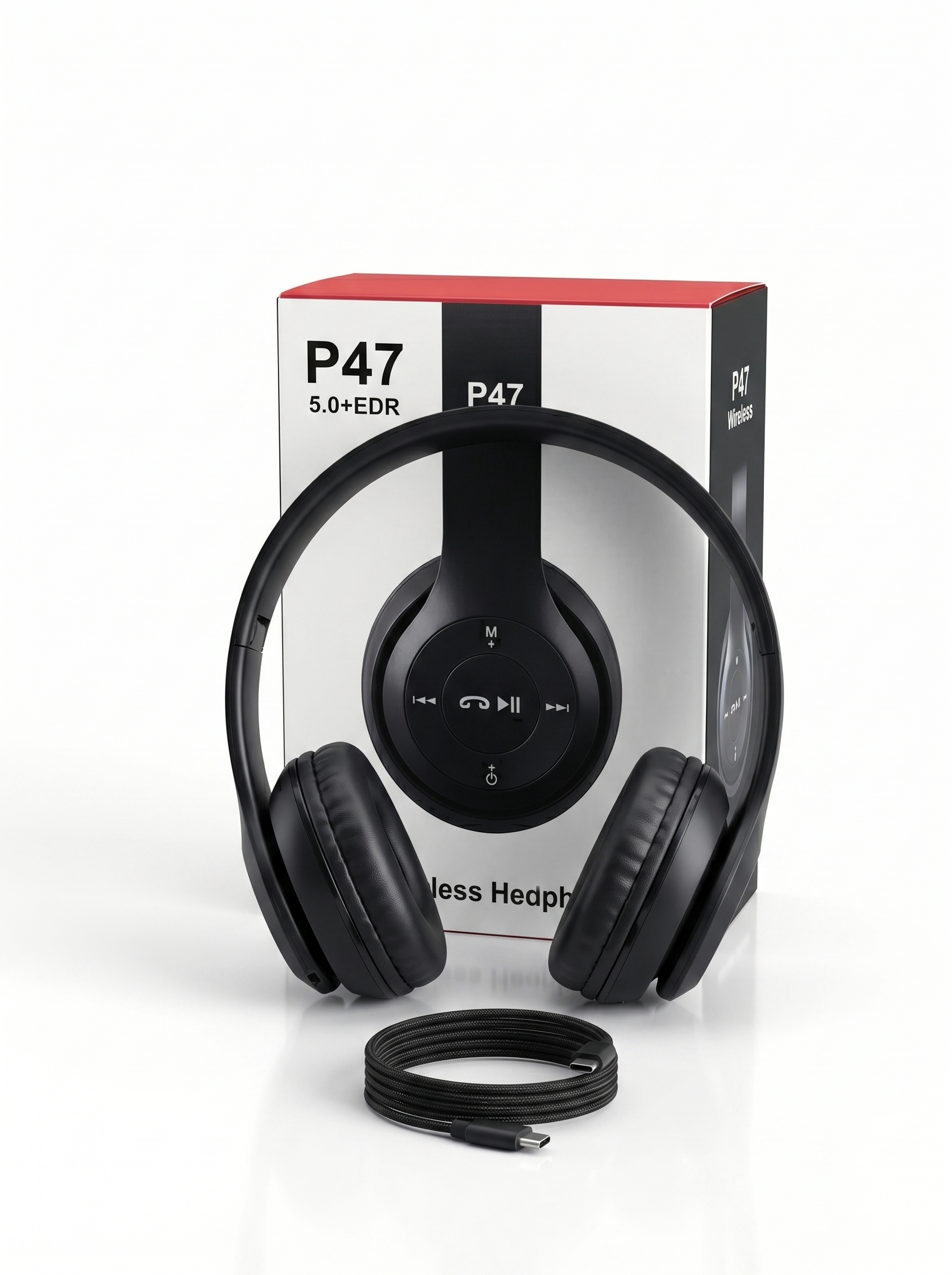 P47 Wireless Bluetooth Headphones (Premium Quality)