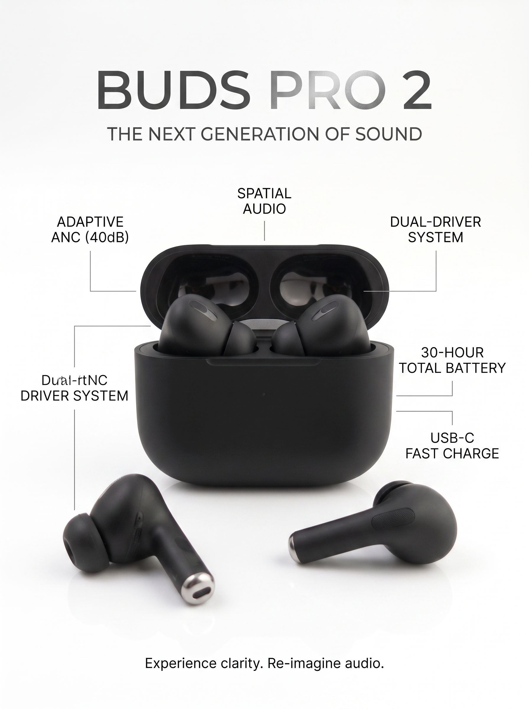 Buds Pro 2 – 100% Checked Loose Stock (Without Box & Cable)