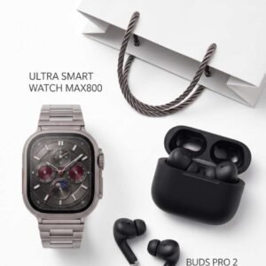 Ultra Watch + Pro 2 Black Buds - Premium Combo Deal